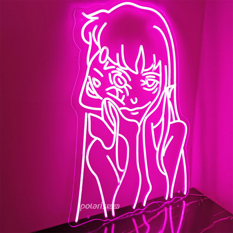 Tomie Anime Bedroom Decorate Led Neon Sign  Pink