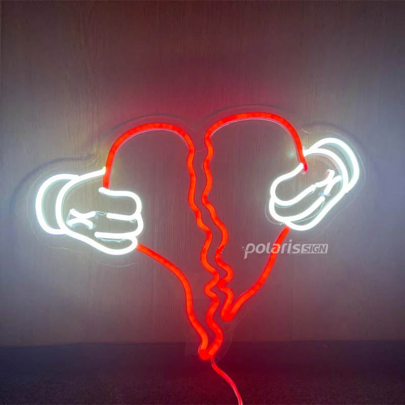 “Broker”  LED Neon Sign - Neon Sign - POLARIS SIGN RED