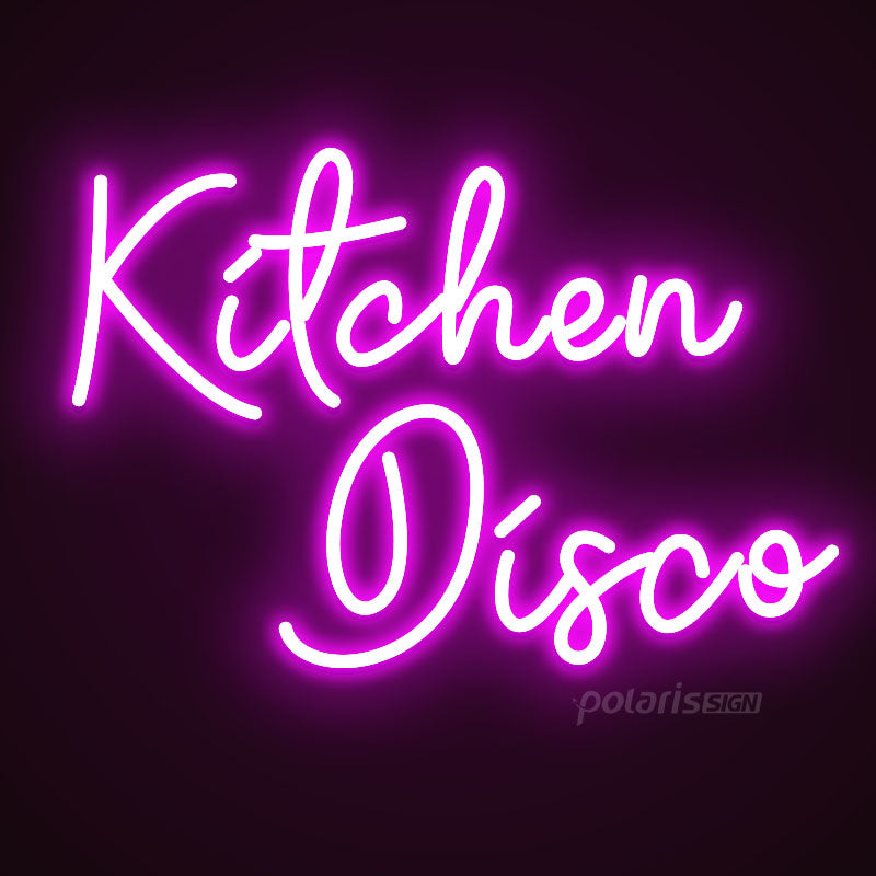 “Kitchen Disco” LED Neon Sign - Neon Sign - POLARIS SIGN PURPLE