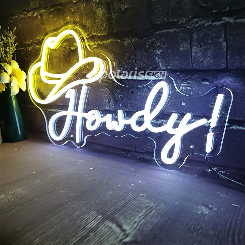 “Howdy ” LED Neon Sign - Neon Sign - POLARIS SIGN