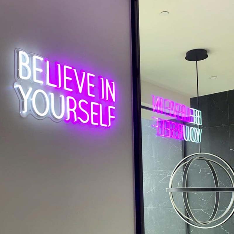 [Neon Sign] believe in yourself polaris sign