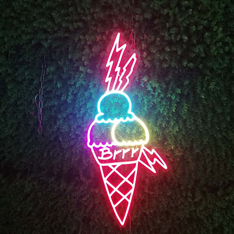 [POLARIS LED NEON SIGN] “BRRR ICECREAM” NEON SIGN