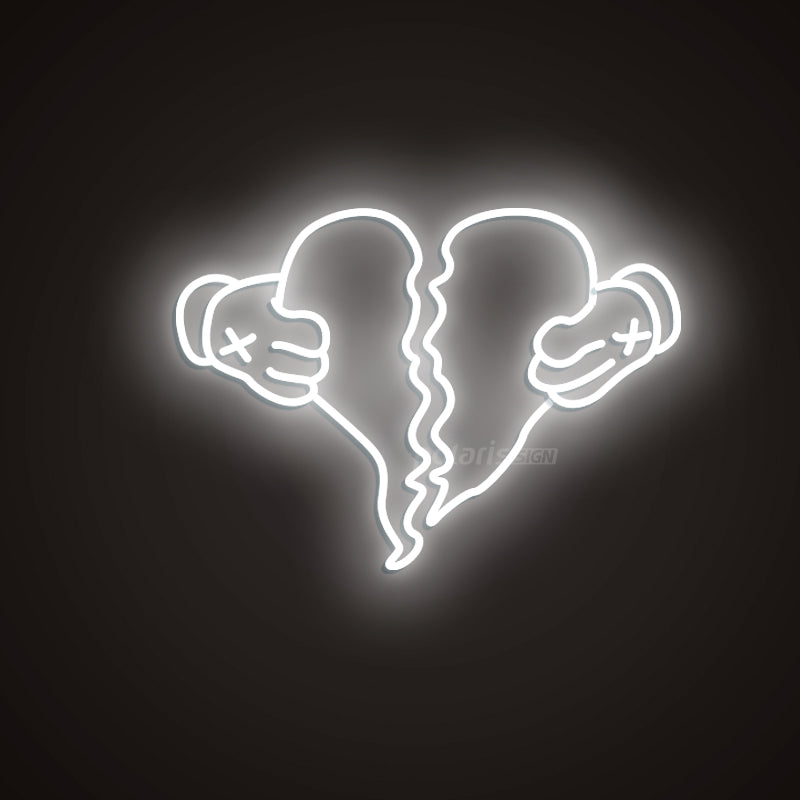 “Broker”  LED Neon Sign - Neon Sign - POLARIS SIGN WHITE
