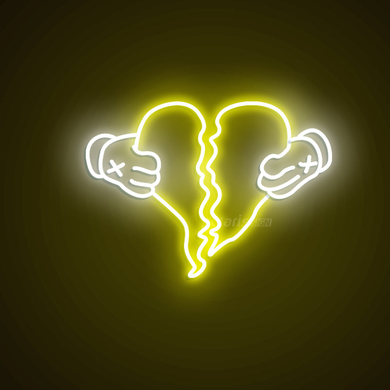 “Broker”  LED Neon Sign - Neon Sign - POLARIS SIGN YELLOW