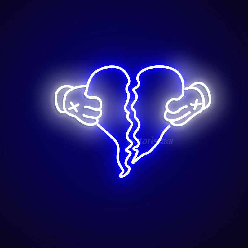 “Broker”  LED Neon Sign - Neon Sign - POLARIS SIGN BLUE