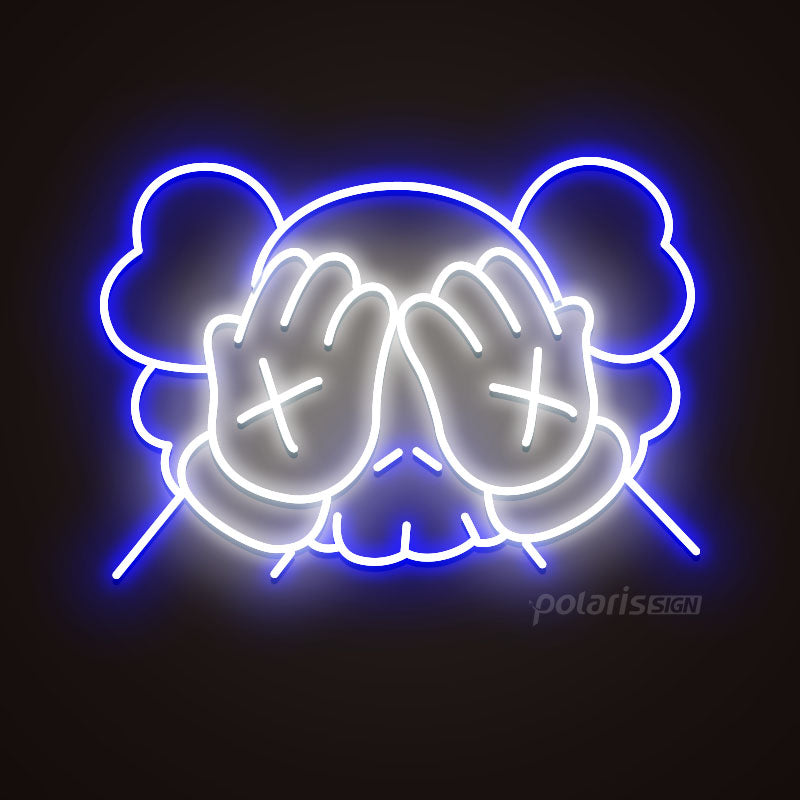 “KAWS” LED Neon Sign - Neon Sign - POLARIS SIGN BLUE