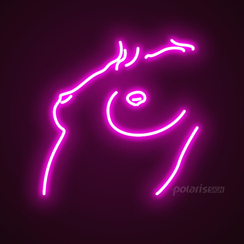 “Woman's chest” LED Neon Sign - Neon Sign - POLARIS SIGN PINK